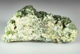 Green Prehnite Crystal Cluster with Epidote - Morocco #190992-1